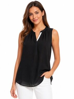 Banana Republic Top S Sleeveless Black